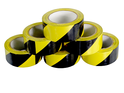 1 x Roll Of Hazard Warning Tape Yellow/Black 50mm x 33M